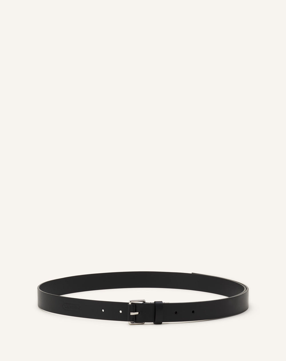 Black Compagnon Leather Belt | Lanvin Men