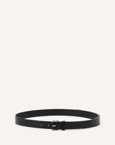 Black Compagnon Leather Belt | Lanvin Men