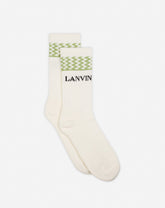 White Lanvin Curb Socks | Lanvin Men