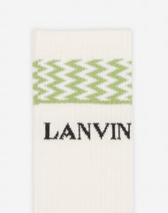 White Lanvin Curb Socks | Lanvin Men