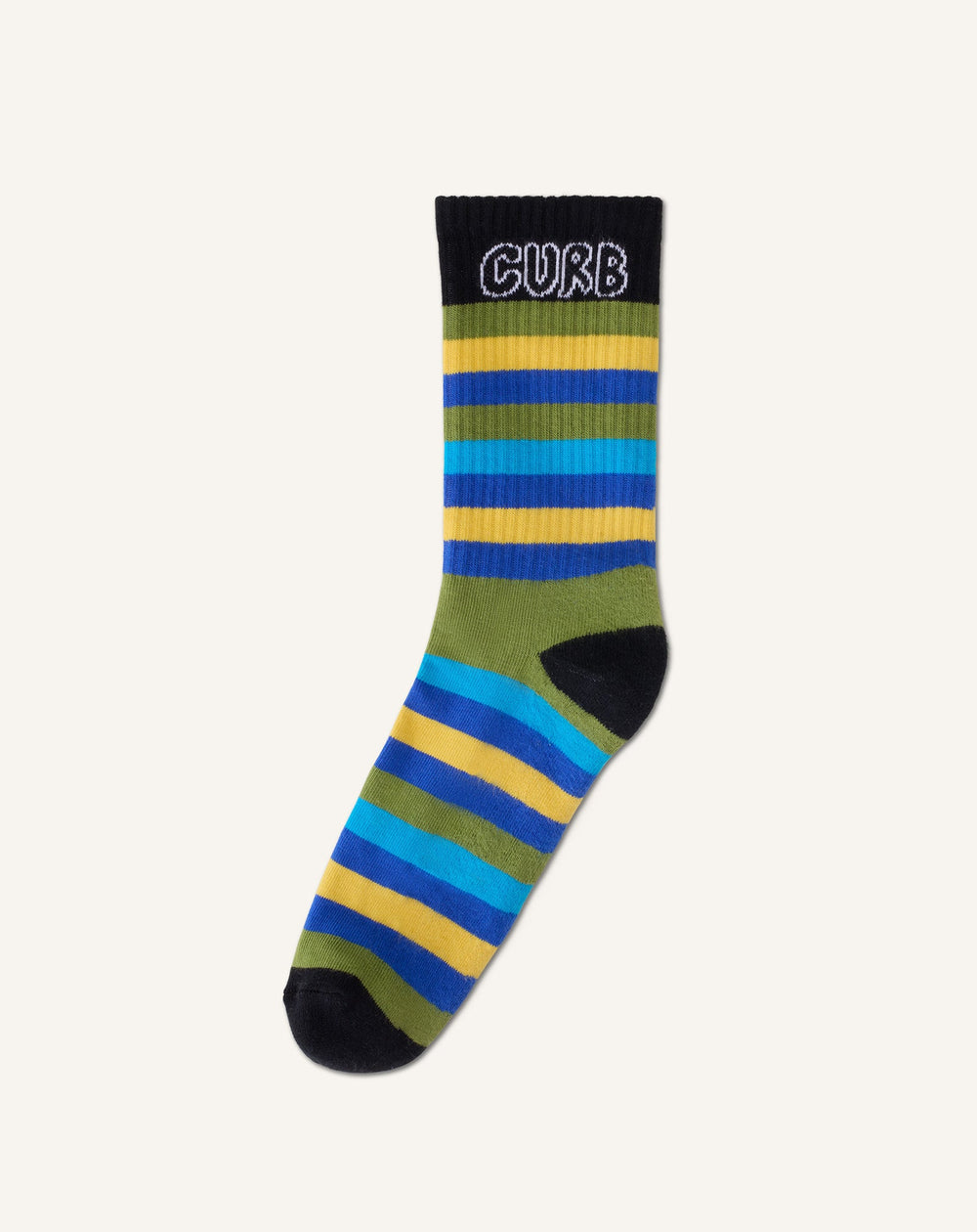 Chaussettes Rayées Curb En Coton | Lanvin Men