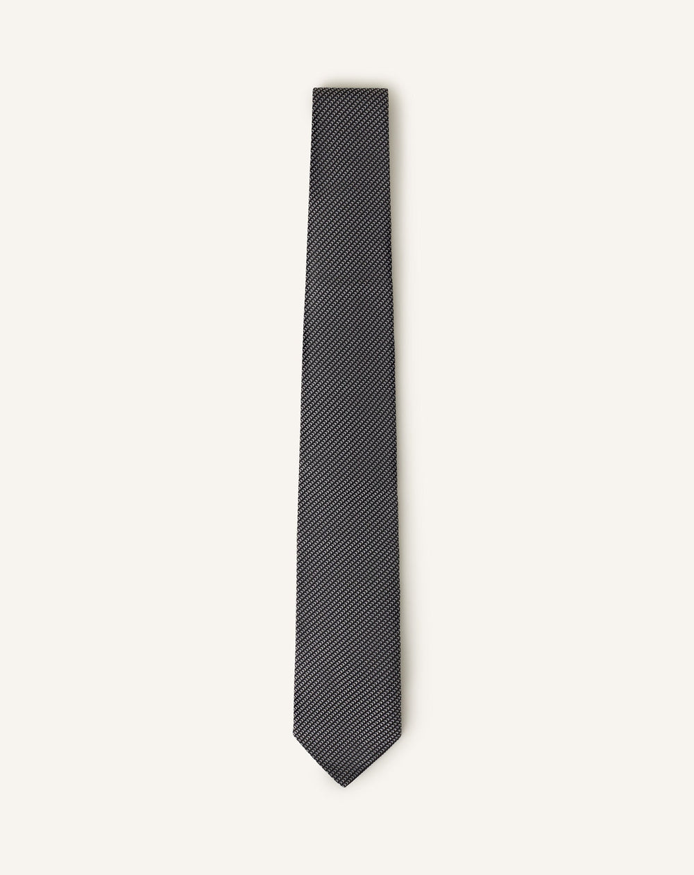 Black Mini Chevron Silk Tie | Lanvin Men