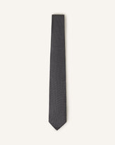 Black Mini Chevron Silk Tie | Lanvin Men