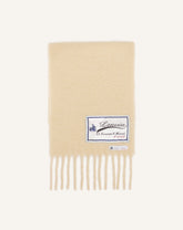 Écharpe À Franges Étiquette 22 Faubourg En Laine White | Lanvin Women