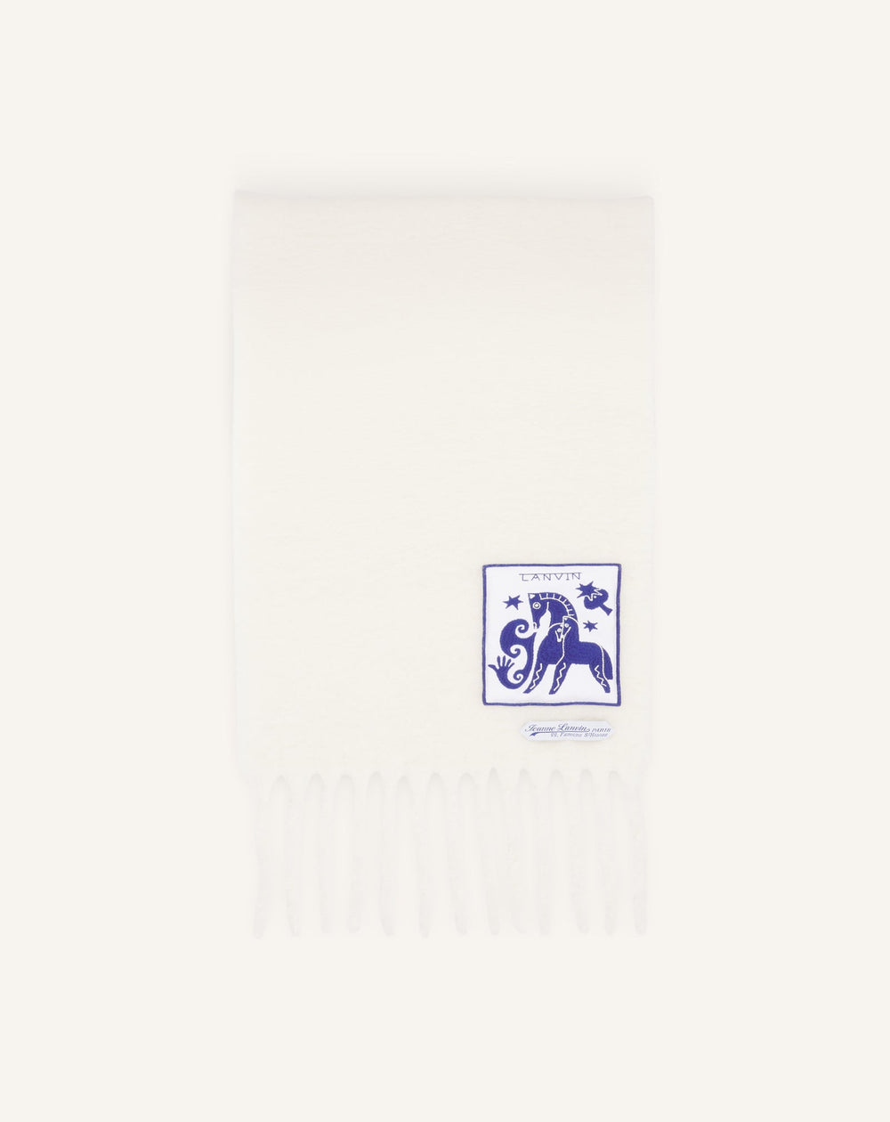 Écharpe Lunar Year En Laine White | Lanvin Women