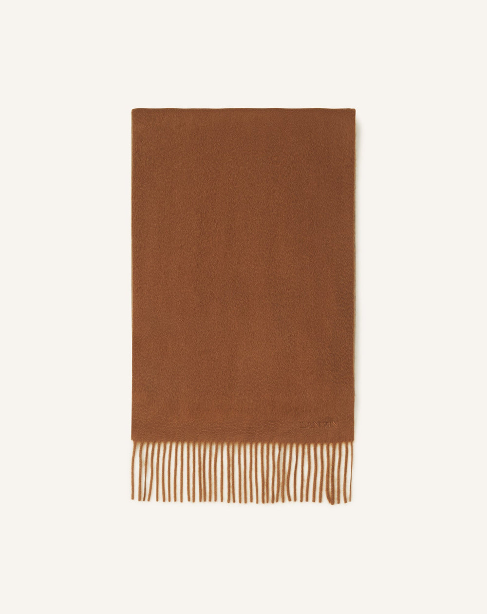 Beige Two-tone Cashmere Scarf | Lanvin Women