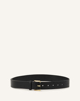 Black Compagnon Leather Belt | Lanvin Women
