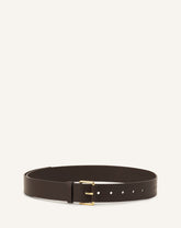 Brown Compagnon Leather Belt | Lanvin Women