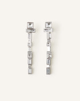 Silver Rhythmique Long Earrings | Lanvin Women