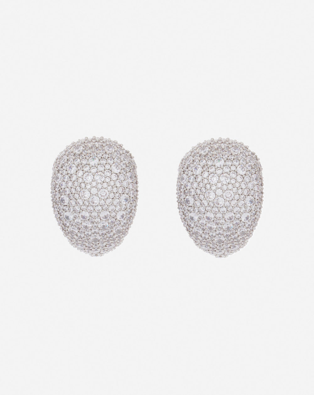 Silver Haute Séquence Rhinestone Earrings | Lanvin Women