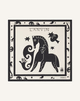Carré Imprimé Lunar Year En Soie White | Lanvin Women