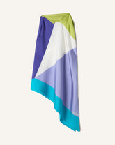 Top À Motif Graphique En Soie Blue | Lanvin Women