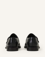 Black Monk Shoes In Glossy Leather | Lanvin Men