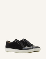 Black Dbb1 Sneakers In Suede And Patent Leather | Lanvin Men