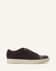 Brown Dbb1 Sneakers In Suede And Patent Leather | Lanvin Men
