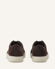 Brown Dbb1 Sneakers In Suede And Patent Leather | Lanvin Men