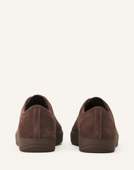 Brown Dbb1 Sneakers In Suede And Patent Leather | Lanvin Men