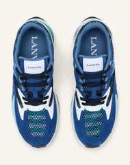 Sneakers Jla En Mesh Et Cuir Métallisé Blue | Lanvin Women