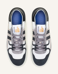 Sneakers Clay En Cuir Perforé Et Suède Black | Lanvin Women