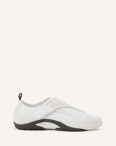 Sneaker Lnv1 En Suede Tricote White | Lanvin Women