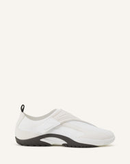 Sneaker Lnv1 En Suede Tricote White | Lanvin Women