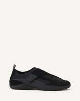 Sneaker Lnv1 En Suede Tricote Black | Lanvin Women