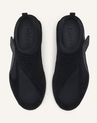 Sneaker Lnv1 En Suede Tricote Black | Lanvin Women