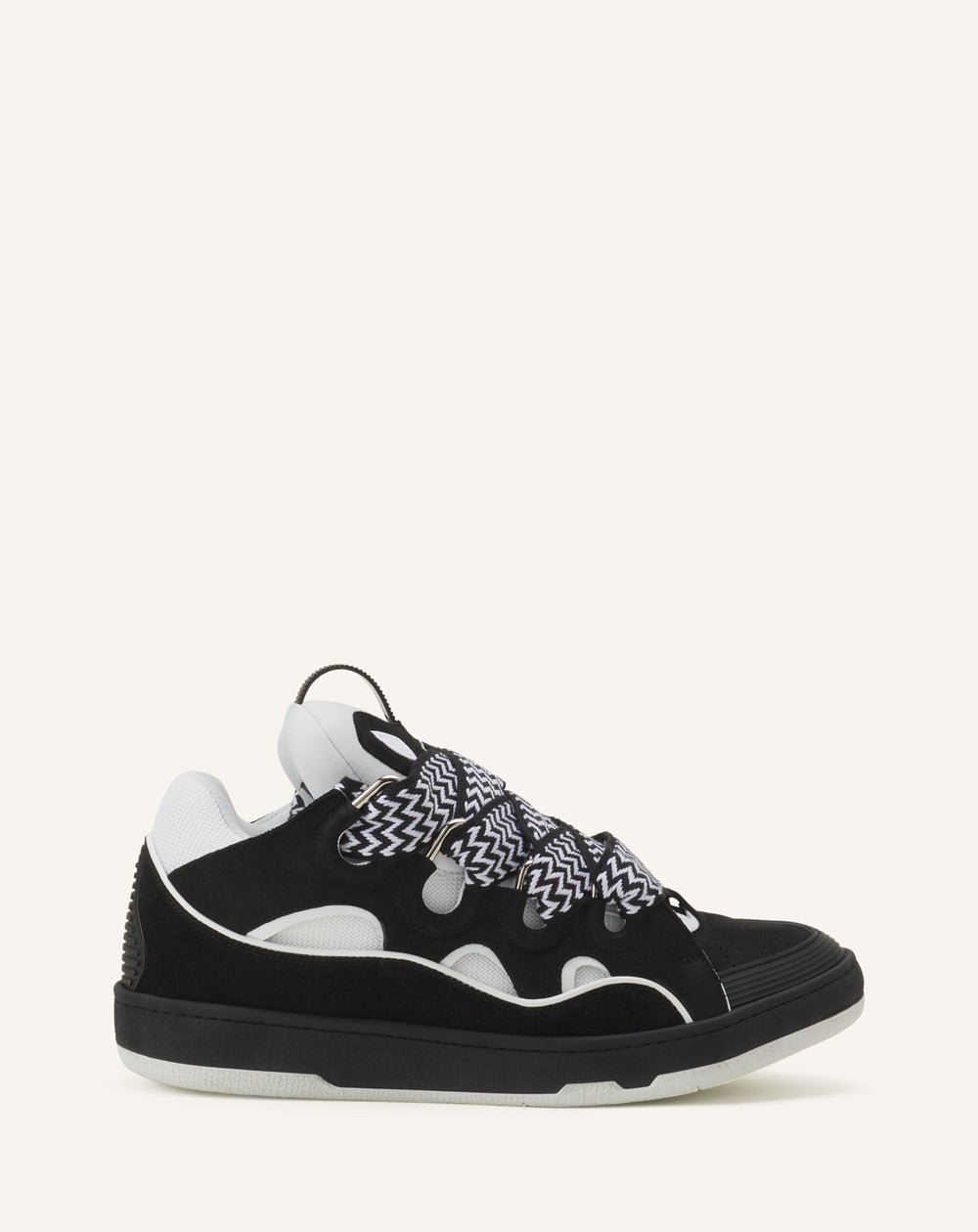 Grey Curb Leather Sneakers | Lanvin Women