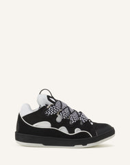 Grey Curb Leather Sneakers | Lanvin Women