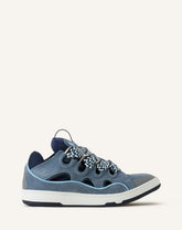 Grey Curb Leather Sneakers | Lanvin Women
