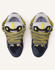 Blue Curb Leather Sneakers | Lanvin Women