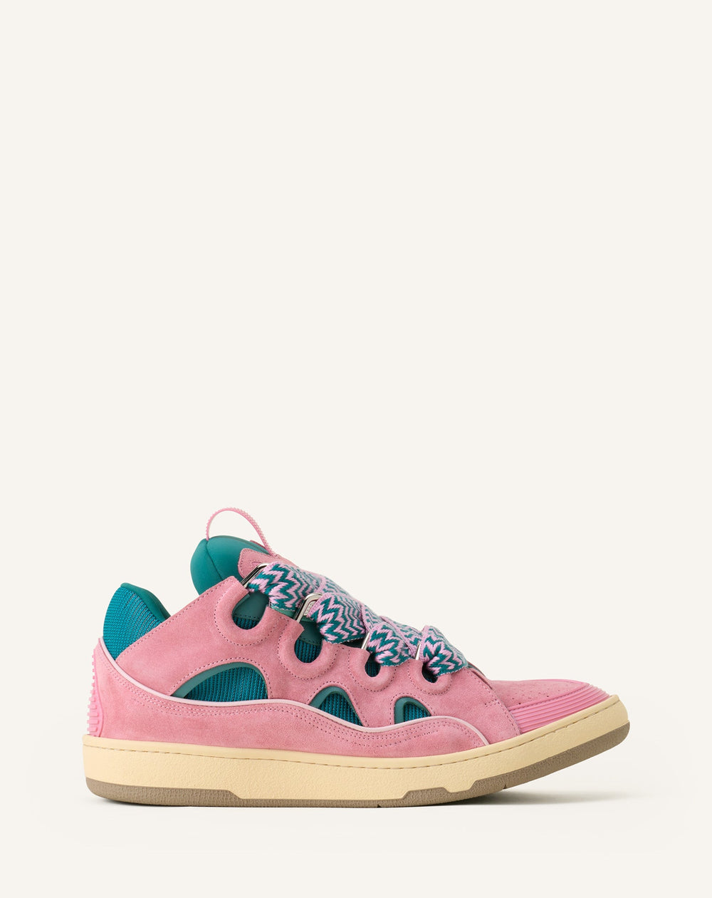 Green Curb Leather Sneakers | Lanvin Women