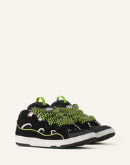 Green Curb Leather Sneakers | Lanvin Women