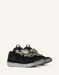 Curb Sneakers Id Chaîne En Suède Black | Lanvin Women