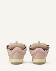 Pink Leather Curb Sneakers | Lanvin Women
