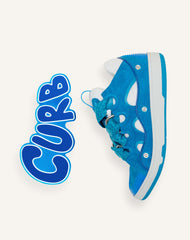 Curb Sneakers En Cuir À Patch Blue | Lanvin Women