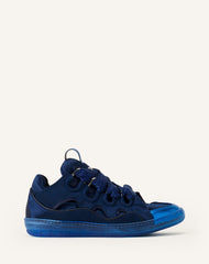 Curb Sneakers En Satin Blue | Lanvin Women