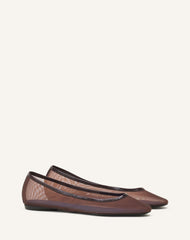 La Ballerine En Mesh Brown | Lanvin Women