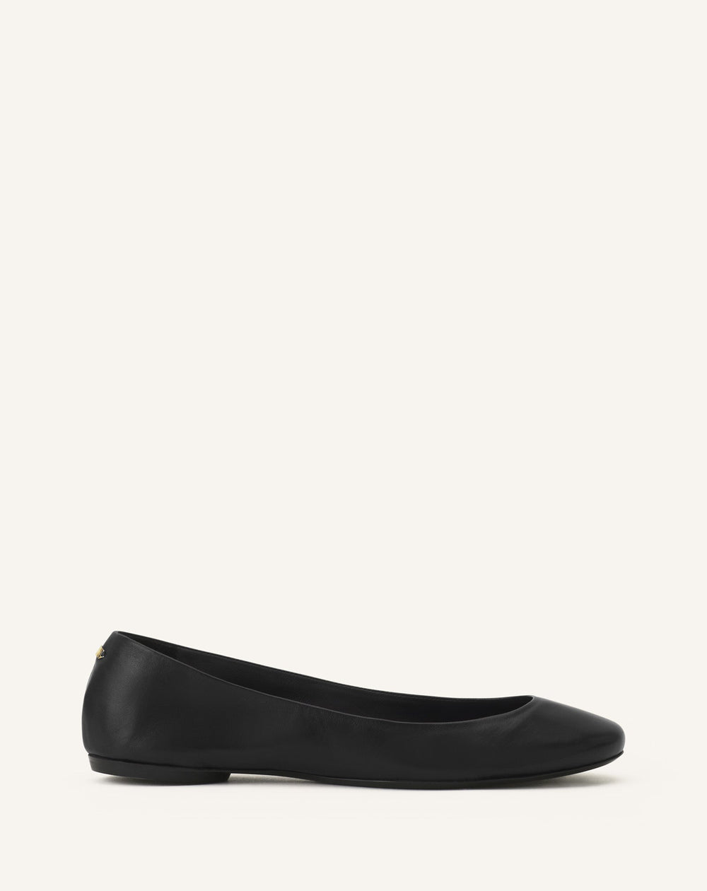 Black The Ballerina Flat In Leather | Lanvin Women