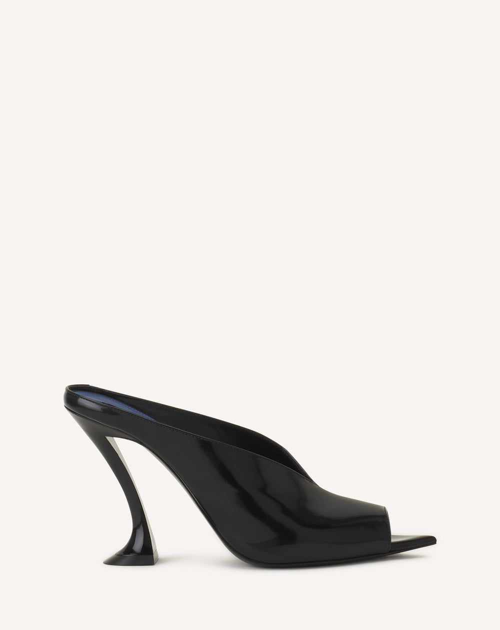 Black Midnight Step Mule In Patent Leather | Lanvin Women