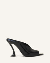 Black Midnight Step Mule In Patent Leather | Lanvin Women