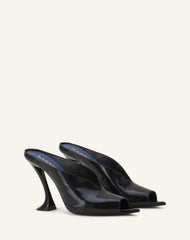 Black Midnight Step Mule In Patent Leather | Lanvin Women