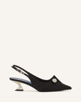 Slingback Piercing 50mm Black | Lanvin Women