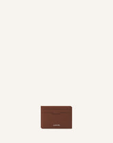 Brown Compagnon Leather Cardholder | Lanvin Women