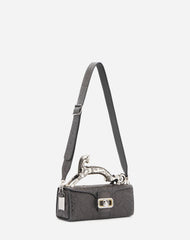 Black Medium Pencil Cat Bag In Python | Lanvin Women