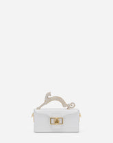 White Pencil Cat Bag In Leather And Rhinestones | Lanvin Women