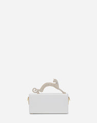White Pencil Cat Bag In Leather And Rhinestones | Lanvin Women