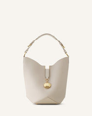 White Catch By Lanvin Medium Leather Bucket Bag | Lanvin Women