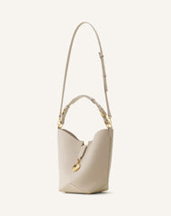 White Catch By Lanvin Medium Leather Bucket Bag | Lanvin Women