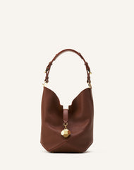 Brown Catch By Lanvin Medium Leather Bucket Bag | Lanvin Women